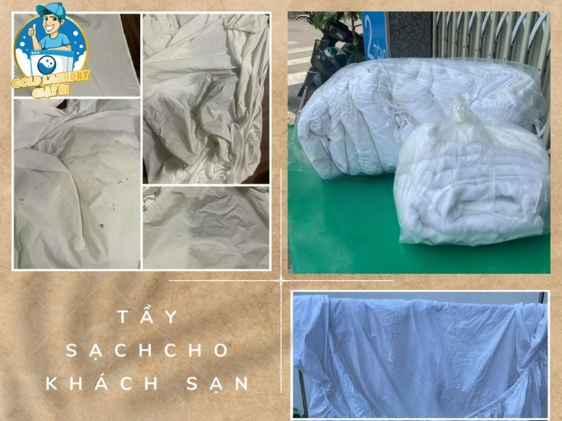 Dịch vụ giặt ủi cho khách sạn tại Gold Laundry
