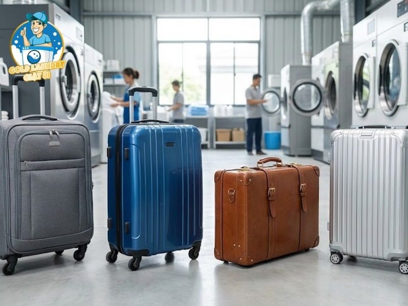 Các loại vali Gold Laundry nhận xử lý
