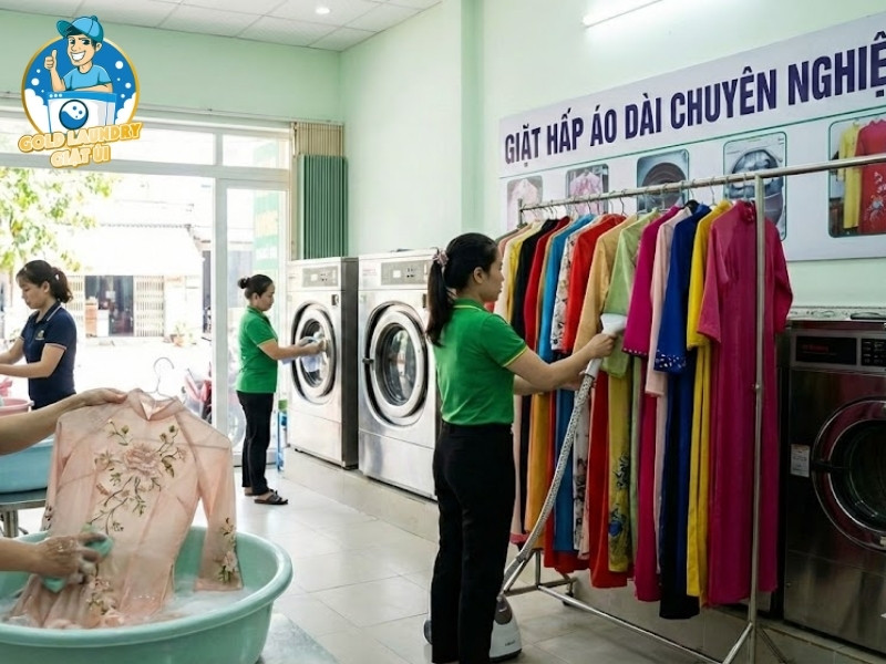 Câu hỏi thường gặp về dịch vụ giặt hấp áo dài