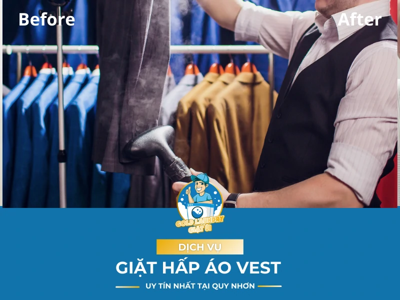 Dịch vụ giặt hấp áo vest