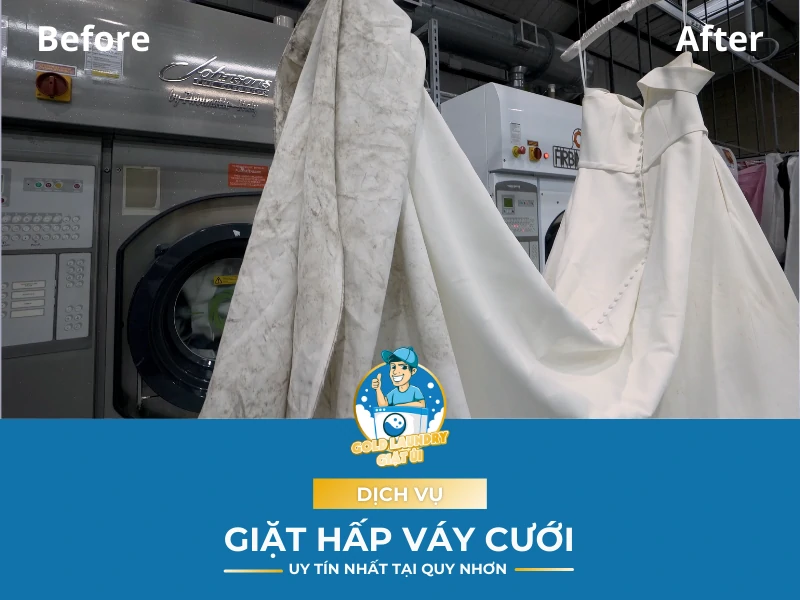 Dịch vụ giặt hấp váy cưới