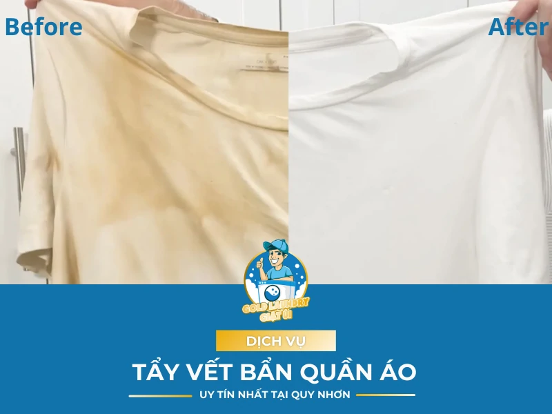 Dịch vụ tẩy quần áo thâm kim, mốc, ố vàng