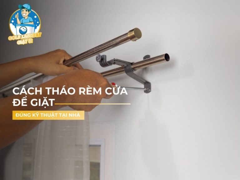 cách tháo rèm cửa để giặt