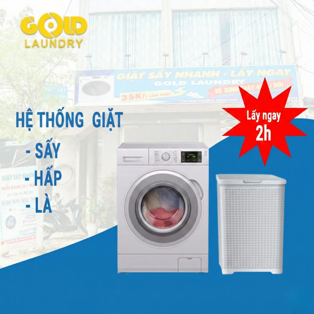 Hệ thống giặt ủi Quy Nhơn - Sấy hấp là