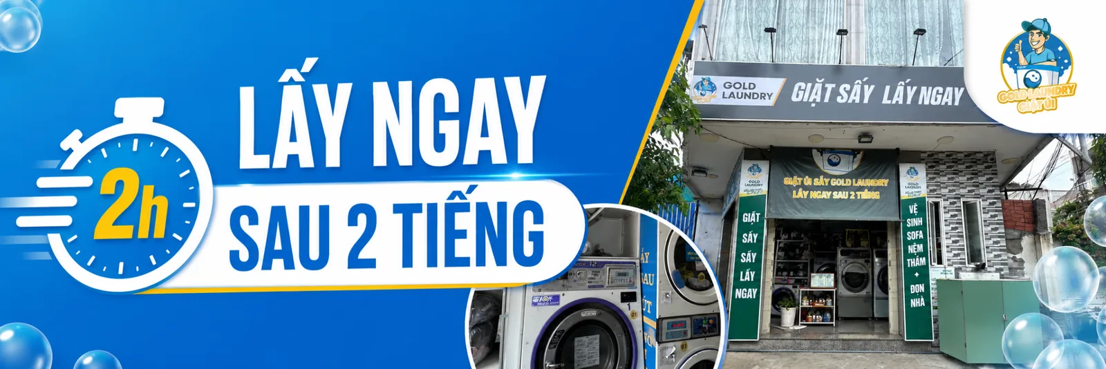 Hệ thống chi nhánh Gold Laundry tại Quy Nhơn
